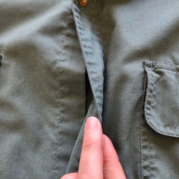 Cabela's Long Sleeve Button Up Blue Shirt Sz XL - Picture 4 of 8